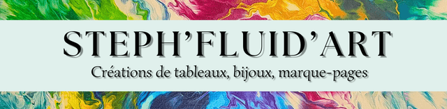 Steph'Fluid'Art, créatrice de tableaux d'art fluide et de bijoux 